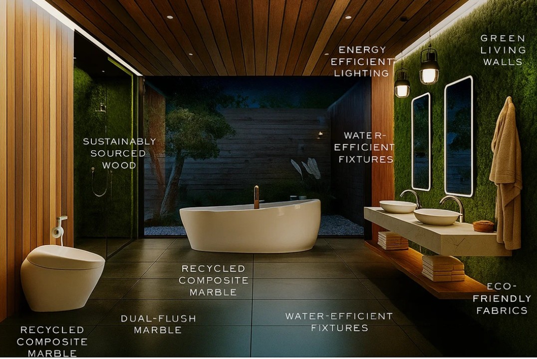 Eco-luxury shower design