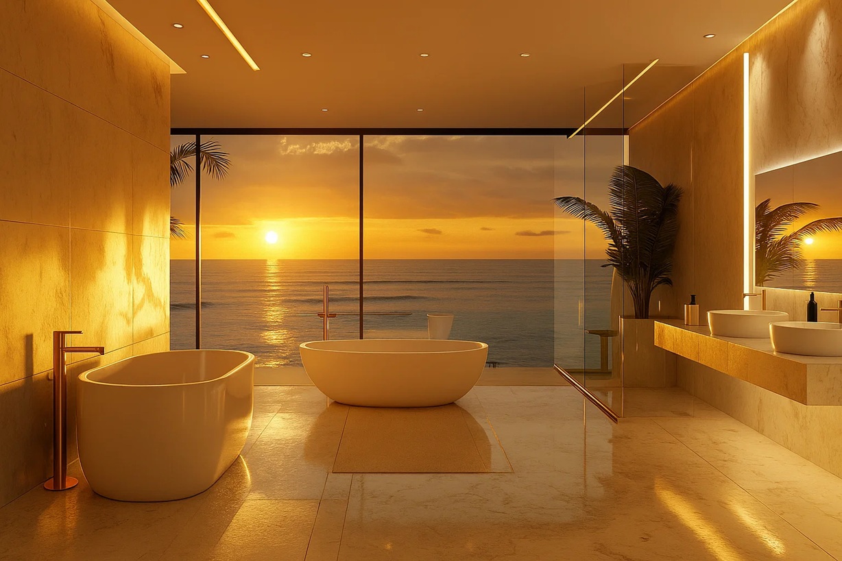 Water reflection minimalist design