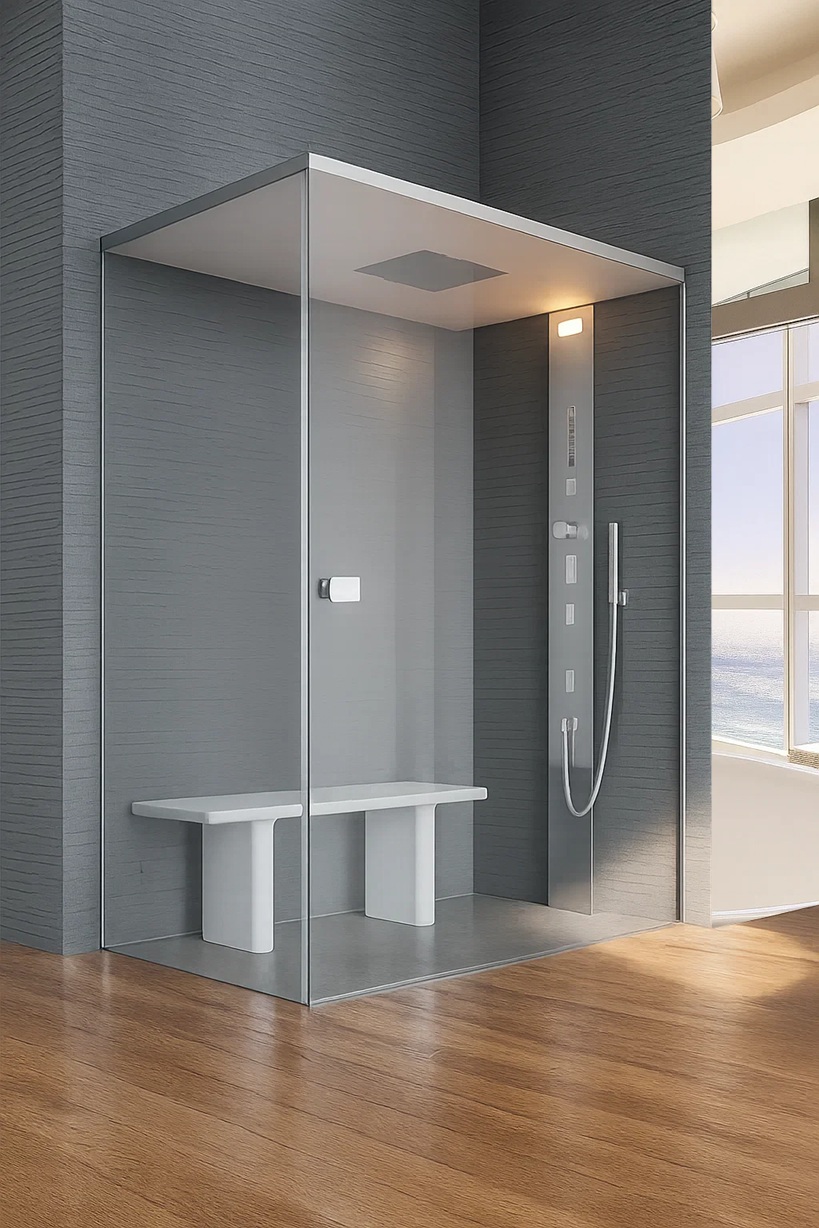 Invisible shower engineering systems