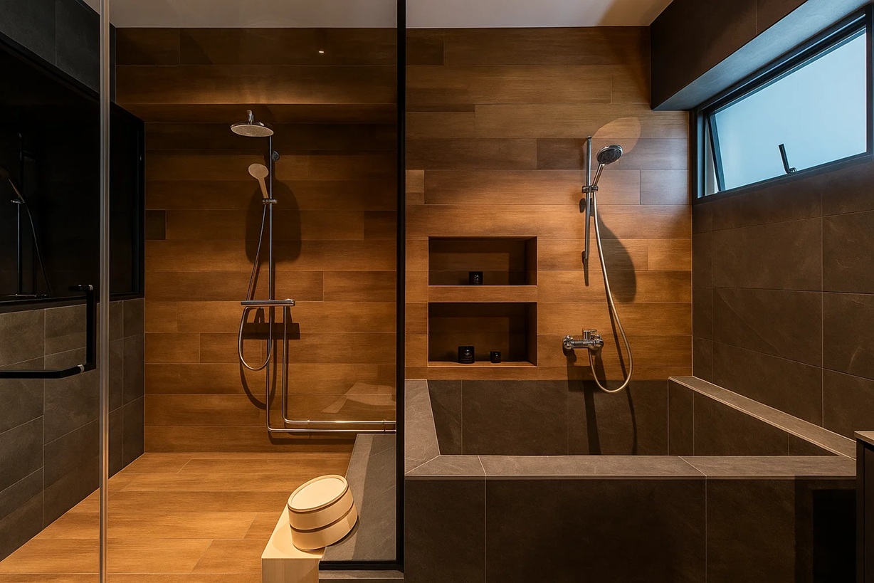 Onsen-inspired bath design