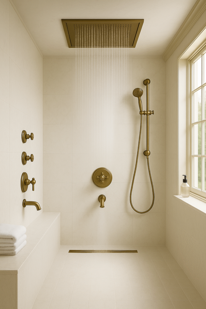 Best rated hospitality spa shower system concept