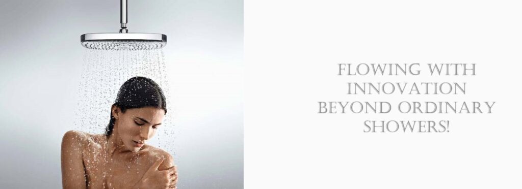 Industrial yet design-forward shower inspiration banner