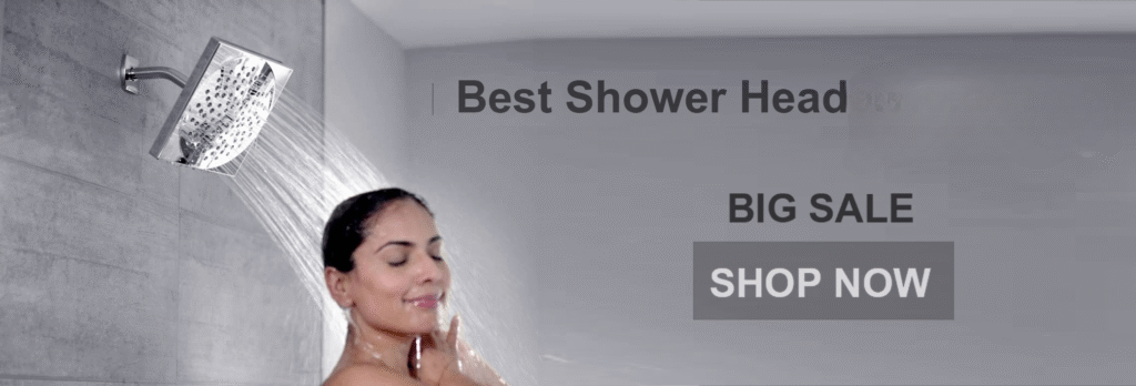 Selection of rainfall shower heads for hospitality bathrooms
