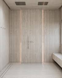 Spa shower zone with multiple stations and simple detailing