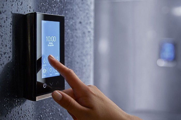 Shower system mode diagram with multiple outlets