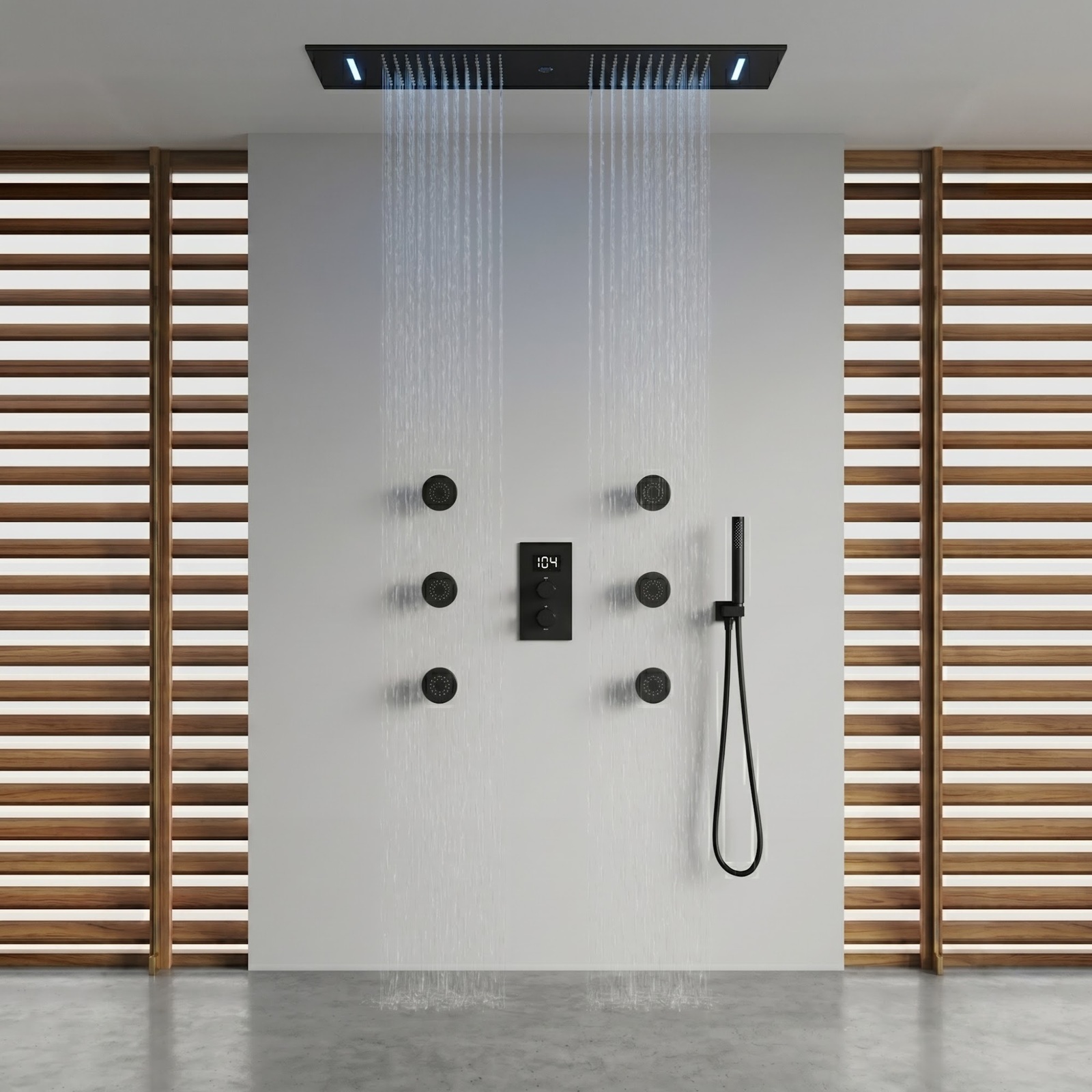 BathSelect spa shower system concept for resort and wellness suites